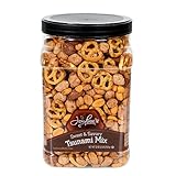 Jaybee's Mixed Nuts Sweet & Savory Tsunami Mix (2 lb) - Smoked Almonds, Pretzels, Toffee Peanuts, Spicy Peanuts, Honey Roasted Peanuts, - Perfect Snack to Share
