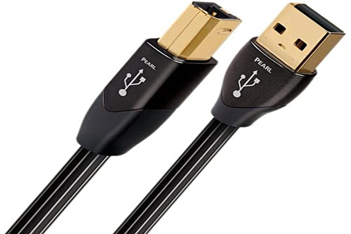 Audioquest Pearl 1.5 m USB A-B Cable - Black (2.0, Male/Male)