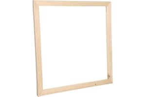 VOSAREA Wood Canvas Frame 16x16 Inch, Natural Wood Painting Frames for Canvas, Removable Diy Stretcher Bars for Oil Paintings
