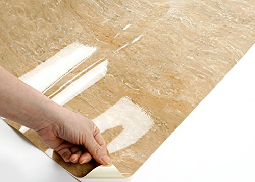 image for ROSEROSA Peel & Stick Backsplash Instant Granite Covering Emperado Sap