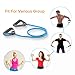 Liveup SPORTS Toning Tube Resistance Bands / Cord Pulley TPR Foam For Exercise Fitness Pilates Strength Training with Foam Handles (Heavy tension - Blue)