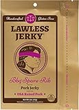 Lawless Craft Jerky Bbq Pork Spare Rib 2 Ounce Pouch, (Pack of 4)