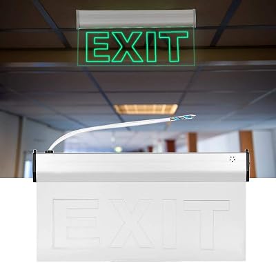 Hopcd LED Exit Sign AC220V 3W Emergency Safety Indicator Light PMMA Panel
