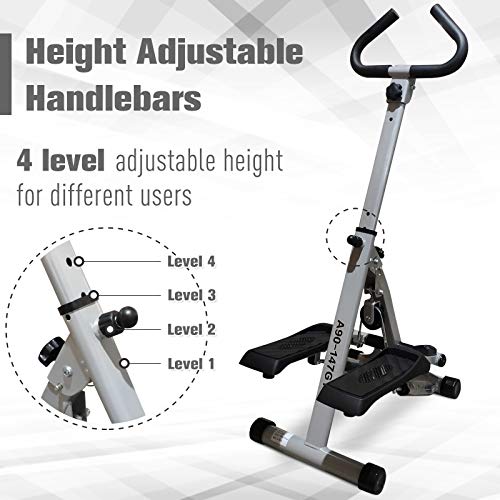 Soozier Adjustable Stepper Aerobic Ab Exercise Fitness Workout Machine
