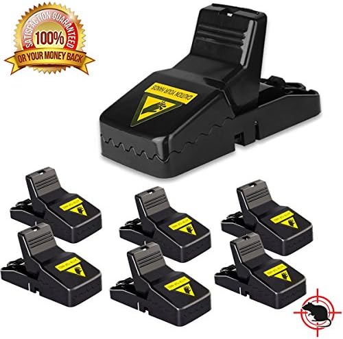 BestTrap Mouse Trap, Rodent Traps, Mouse Control, Easy to Set Quick Kill Mice Catcher Device, Mice Control Snap Traps Set(6 Packs)