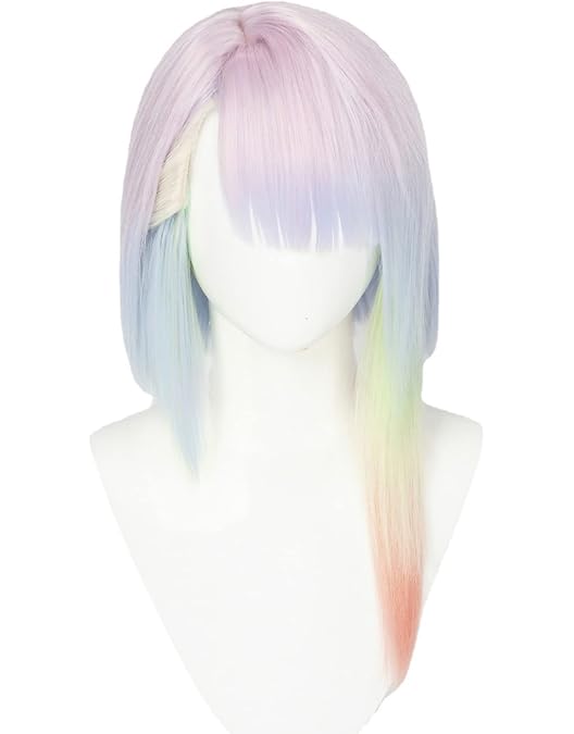 Perruque Synthétique Courte Couleur Or Dégradé - Résistante à La Chaleur (jusqu'à 180°C) - Pour Cosplay, Fête, Déguisement - 13