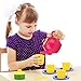 FLORMOON Toy Tea Set - 19pcs Pretend Play Tea Set - Durable Construction, Food-Safe Material, BPA Free, Phthalates Free - Learning Shapes & Colors Toy for Kids Children Tea Party and Fun