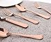 Rose Gold Silverware Set, Onlycooker 20 Pieces Flatware Cutlery Utensils Sets 18/0 Stainless Steel Dinnerware Service for 4 Include Knife Fork Spoon for Kitchen Dishwasher Safe (Mirror Polished)
