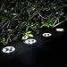 MAGGIFT Solar Ground Lights,Garden Pathway Outdoor In-Ground Lights With 4 LED (4 pack) (White)