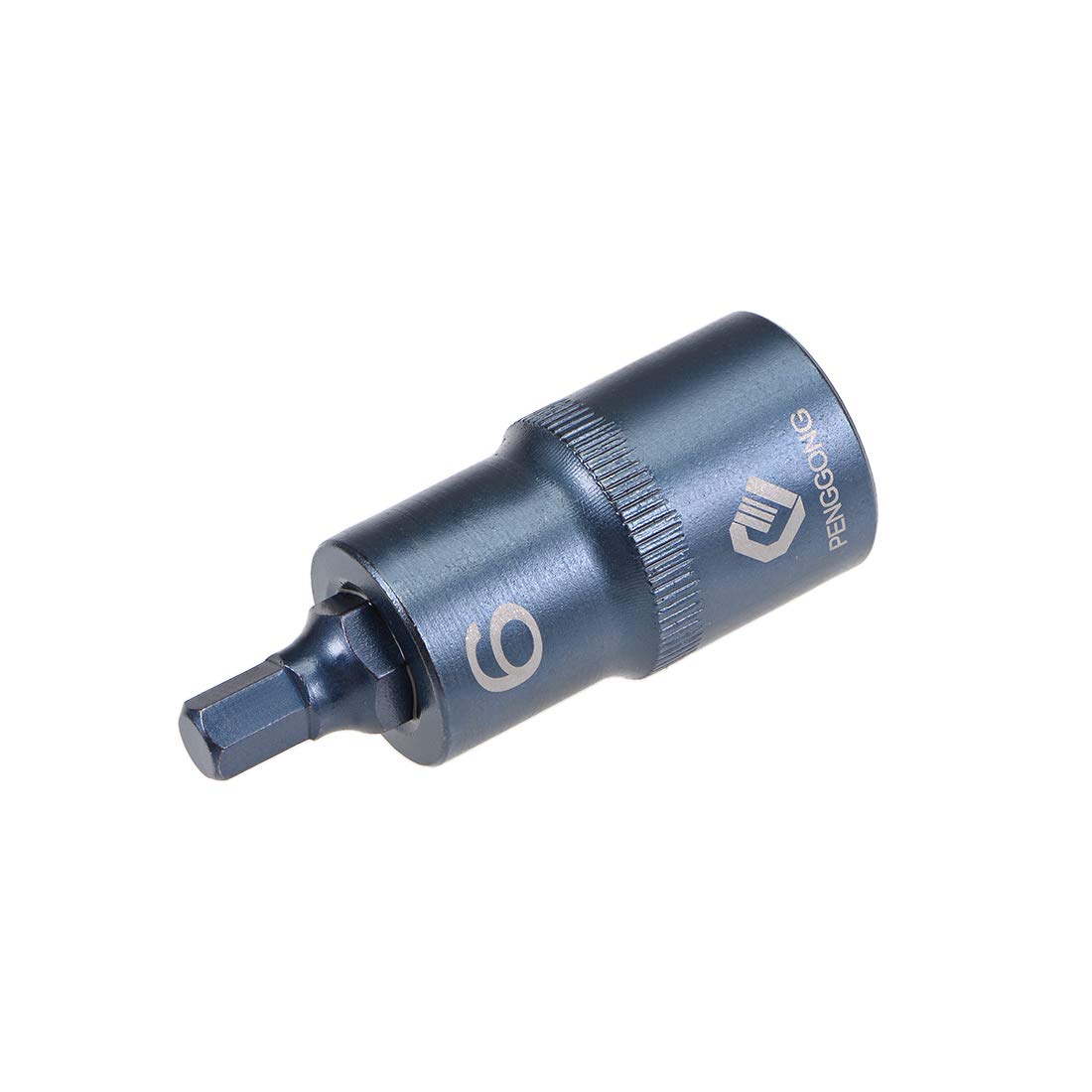 sourcing map 1/2" Drive x H6 (6mm) Hex Bit Socket, S2 Steel Bits, CR-V Sockets Metric 2" Length (for Hand Use Only) Blue