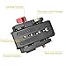 UTEBIT P200 Quick Release Plate Aluminum Alloy Tripod Plate with QR Clamp Adapter with 1/4