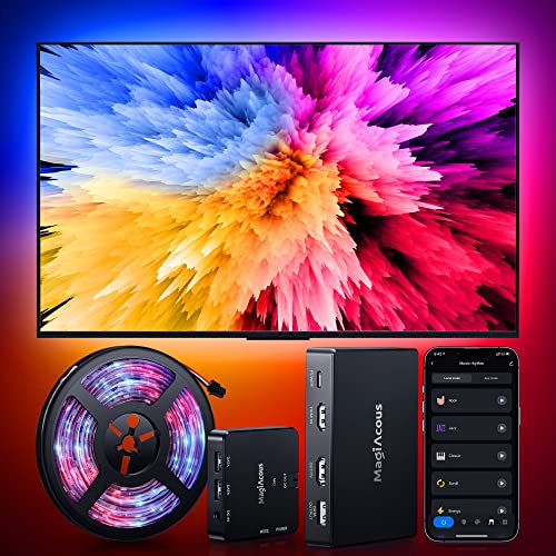Magiacous TV LED Backlight With HDMI Sync Box, Immersion Screen And