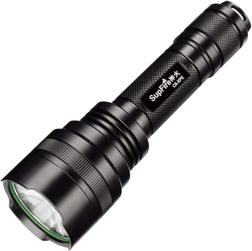 LED Mini Flashlights Waterproof, SupFire USB Rechargeable Aluminium Handheld Flashlight 5 Mode Torch (C8-T6)