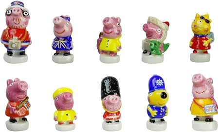 Faboland-Fèves Peppa Pig Grande Bretagne Faboland-Fèves Peppa Pig Grande Bretagne -BD1133-10 Sujets Porcelaine pour Épiphanie - Galette des Rois: Amazon.fr: Cuisine & Maison
