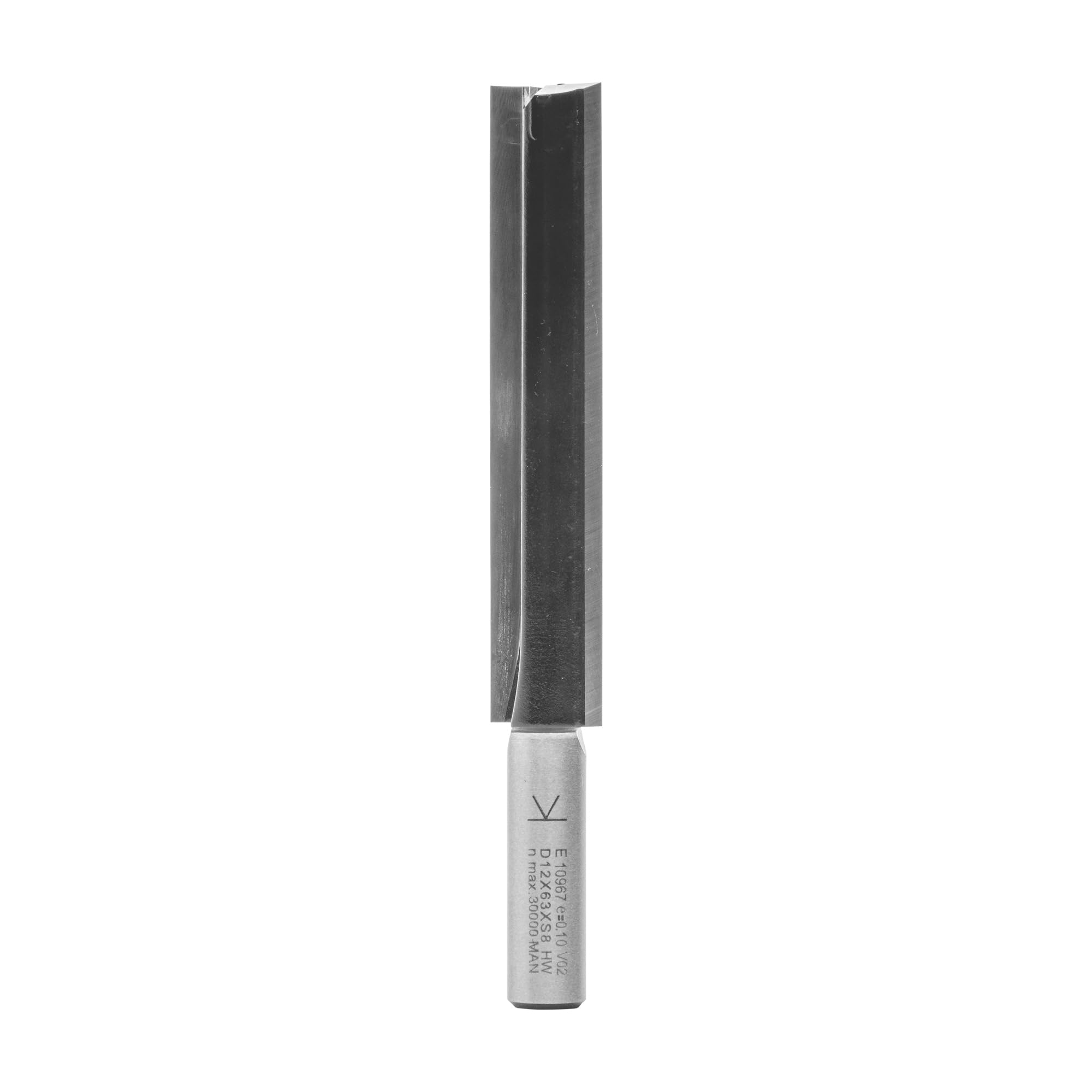 ENT 10967 Straight Cutter TC, Shank (S) 8 mm, Diameter (D) 12 mm, NL 63 mm, SL 29 mm, GL 92 mm, with Tungsten Carbide TC, Centre Tip โ image 1