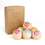 U-KISS 6 PCS Bath Bomb Gift Set, All Natural Essential Oil Bath Bomb, Birthday Gifts for her, Teen girls, Valentine gift