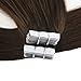 Promotion Hair Extensions Tape Hair Brown Color #4 Straight Unprocessed Remy Human Hair Soft and Silky Human Hair with Invisible Tape 50g/20pcs …