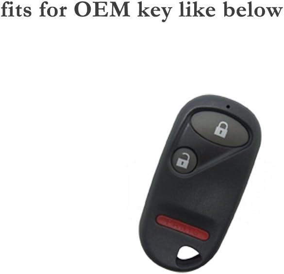 BROVACS Silicone Cover Protector Case Holder Skin Jacket Compatible with HONDA 2+1 Button Remote Key Fob CV2208 Red - Image 5