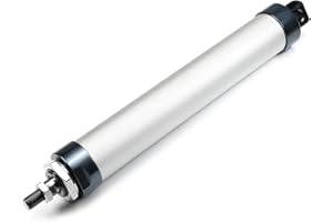 Othmro Air Cylinder 1.57in Bore 7.87in Stroke Double Action Air Cylinder 1/4PT Single Rod Double Acting Aluminium Alloy Penumatic Quick Fitting Mini Air Cylinder for Pneumatic and Hydraulic Systems