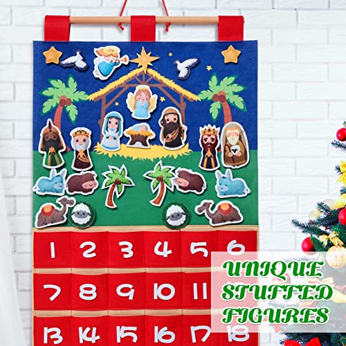 Timoo Nativity Advent Calendar 2022 Fabric Christmas Countdown Calendar