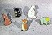 Liveinu Fashion Geometric Cartoon Animals Enamel Brooches Pins Set Cute Brooches Pins for Clothes Bags Brooches for Wedding Lapel Pins