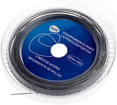 YDZN Sea Fishing Stainless Steel Wire, Lures Leader Trace Lines ,10m 7 Strands Braids (50 LB)