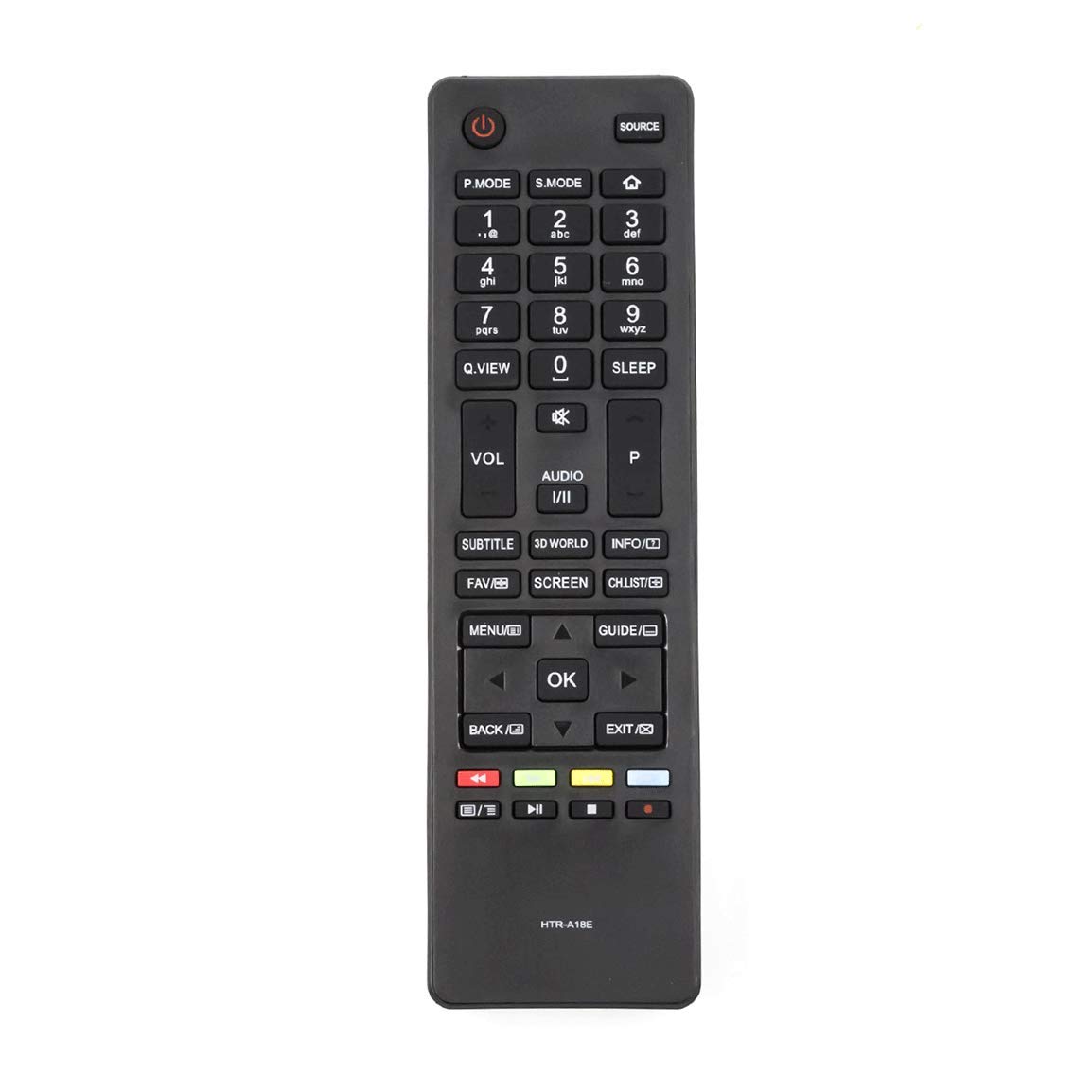 VINABTY HTR-A18E Remote Control Replaced for Haier LED LCD TV LE24M600CF LE28F6000T LE55M600CF LE29G690C LE32B7000C LE32B7000S LEF49V600S LE32K5000T LE39M600CF