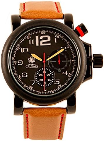 Relojes CalgaryCalgary Arizona Valley Watches. Men’s Adventure Collection Watch. Black Dial, Brown Strap