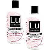 LATINUS Lu Beauty Rescue Conditioner Set Repair & Restore Hair Set for Dry Damaged Hair 2 Count (24 oz)