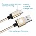 USB Cable, Veckle 6.6ft (2 M) Micro USB to USB Charger Cable Braided, Quick Charge and High Speed Data Sync for Android, Samsung, HTC, Motorola, Nokia and More, Gold