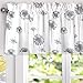 DriftAway Dandelion Floral Botanical Lined Thermal Insulated Window Curtain Valance Rod Pocket 52 Inch by 18 Inch Plus 2 Inch Header Gray 1 Pack