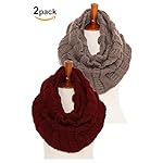 Basico Women Winter Chunky Wide Knitted Infinity Scarf Warm Circle Loop Various Colors Basico Women Winter Chunky Wide Knitted Infinity Scarf Warm Circle Loop Various Colors