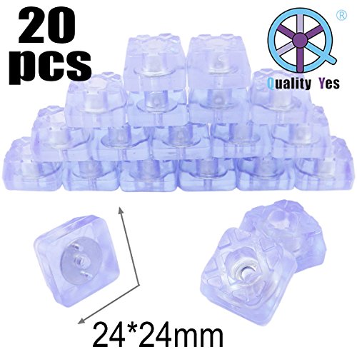 Quality Yes QY 20PCS 24MM Transparent Trapezoid Shape Rubber Non Slip Non Skid Feet Pad for Table Desk Chair and Sofa