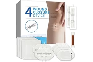 NELUCRYTHE 16 Pcs-Emergency Butterfly Bandages Wound Closure Device,Sterile Patch Closure Strips,Zip Stitch Cut Closure,Fixation Dressings-Painless Bandaids Alternative for Home,Travel & Outdoor First Aid Kits