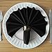 TableLinensforLess.com 6-pack Cloth Napkin (Black)