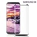 Galaxy S8 Screen Protector, Bestfy Samsung S8 Tempered Glass, Full Coverage, HD Clear, Case Friendly Screen Protector for Samsung Galaxy S8 (Black)