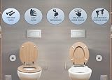 AQUALONA Premium Tongue and Groove Soft Close Toilet Seat Oak view 6