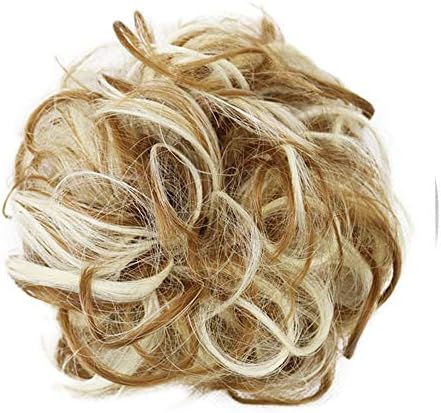FeiFei66 Women's Curly Messy Bun Hair Twirl Piece Scrunchie Wigs Extensions Hairdressing