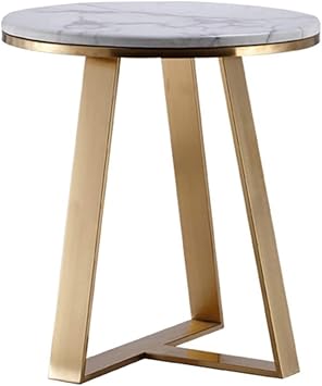 Amazon.de: XuZeLii Beistelltisch Nordic Marmor Couchtisch Rund Aufsatz