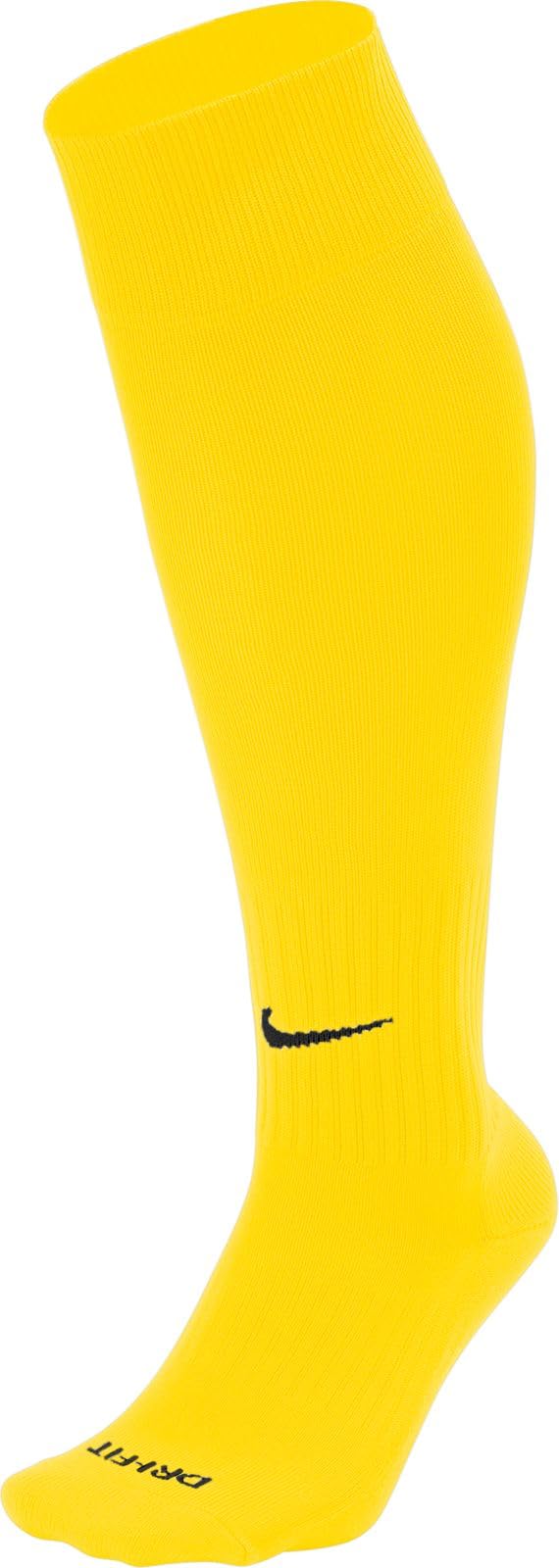 NIKE Unisex Classic 2 Cushioned Soccer Socks, Tour Yellow/Black, S UK