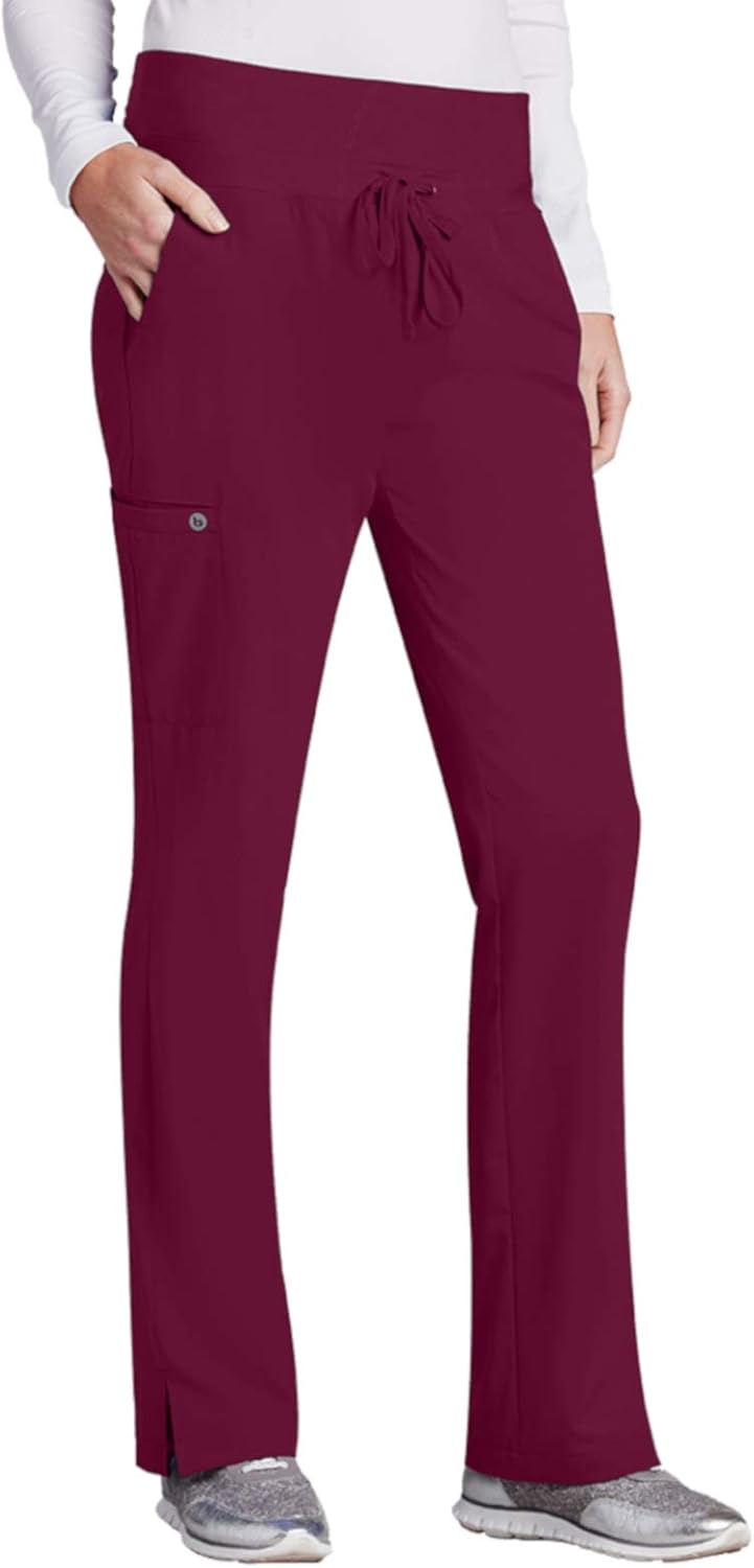 BARCO ONE 4-Pocket Cargo Track Pant for Women– Straight Leg Medical Scrub Pant: Clothing