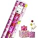 Gift Wrapping Paper - Premium Gift Wrap, 3 Rolls - 2.5 ft x 10 ft per Roll, Includes 3 Bows, 2 Ribbons (All Occasion Gift Wrap)
