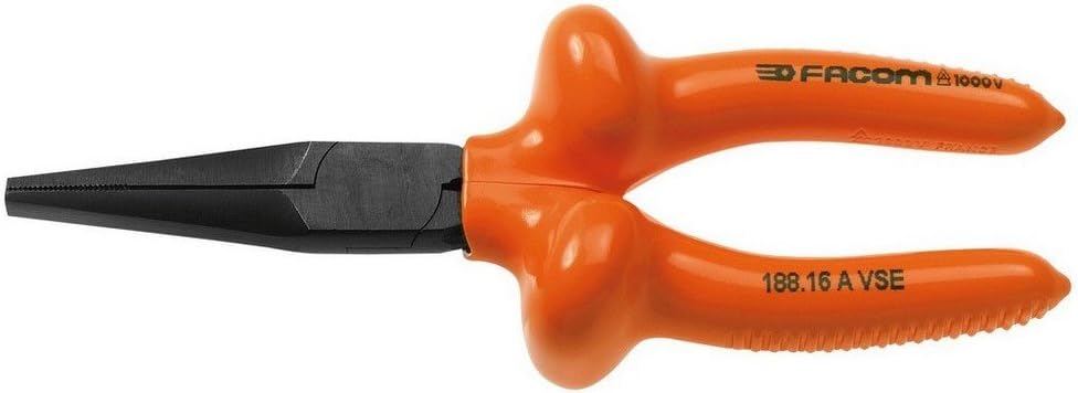 Facom 188.16AVSE Insulated Pliers Hole Flat 1000 V vse Series, Brünierter