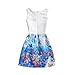 Girls 6 - 12 Years Flower Wedding Princess Party Dress