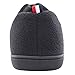 ULTRAIDEAS Women's & Men's Comfort Polar Fleece Slip on Slippers Color Block Memory Foam House Loafers Shoes w/Indoor, Outdoor Sole (Black-Mens，7-8)
