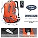 G4Free 50L Hiking Backpack Waterproof Daypack Outdoor Camping Climbing Backpack with Rain Cover for Men Women