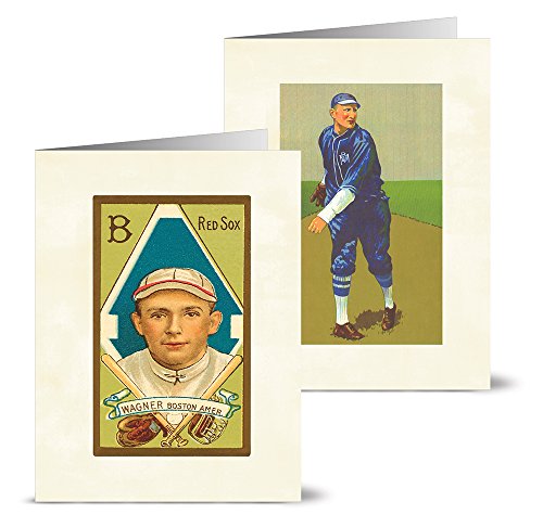 Vintage Baseball - 36 Note Cards - 12 Designs - Blank Cards - Off-White Ivory Envelopes Included - Thumbnail 5