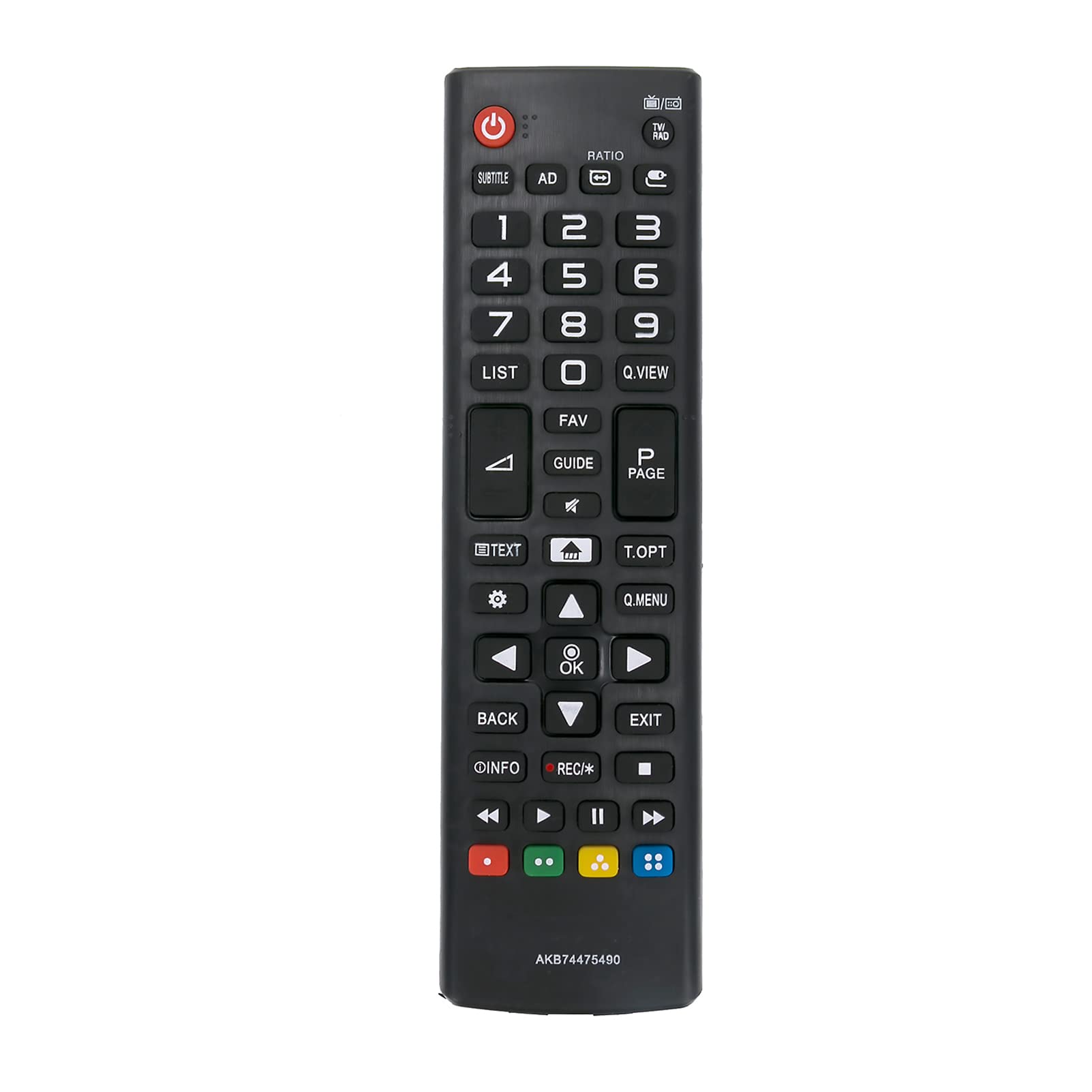 VINABTY AKB74475490 Replacement Remote Compatible with LG TV 32LH510B 32LH510U 32LH513U 32LH519U 32LH520U 32LH530V 43LH510V 43LH513V 43LH520V 43LH541V 49LH513V 49LH520V 49LH541V