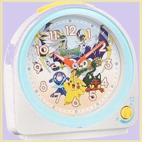 Amazon Co Jp クロック Seiko 目覚まし時計 ポケットモンスター サン ムーン アナログ 白 パール ホビー