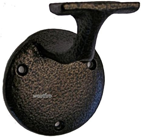 Crown Heritage 3028 Iron Wall Rail Bracket, Copper Vein